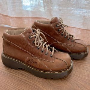 Dr. Martens 12281 Ankle Flower Brown Boots VINTAGE